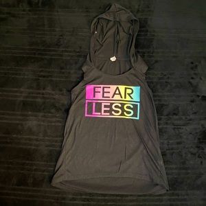 IDEOLOGY Sleeveless shirt with hood.